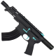AR15 Two-Tone Micro 7.62x39 Pistol Billet Upper/ Lower 5