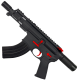 AR15 Two-Tone Micro 7.62x39 Pistol Billet Upper/ Lower 5