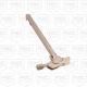 AR-15 Extended Hammer Style Latch Charging Handle Assembly  - FDE 