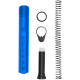 AR-15 6 Position Mil Spec Buffer Tube Kit w/ 3.0 oz Buffer - Flame Blue