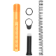 AR-15 6 Position Mil Spec Buffer Tube Kit w/ 3.0 oz Buffer - Tequila Sunrise Orange