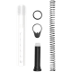 AR-15 6 Position Mil Spec Buffer Tube Kit w/ 3.0 oz Buffer - Storm Trooper White