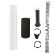 AR-15 Complete Pistol Buffer Tube Kit- Storm Trooper White
