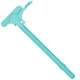 AR-15 Extended X-Latch Charging Handle Assembly - Robins Egg Blue
