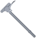 AR-15 Extended X-Latch Charging Handle Assembly - Sniper Gray