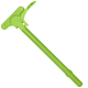 AR-15 Extended X-Latch Charging Handle Assembly - Zombie Green