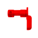 AR-15 Single Safety Selector Lever - Cerakote Red
