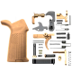 AR-15 Mil Spec Standard Lower Parts Kit w/ USA FLAG Engraved Pistol Grip - Burnt Bronze