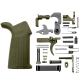 AR-15 Mil Spec Standard Lower Parts Kit w/ USA FLAG Engraved Pistol Grip - Magpul ODG