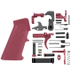 AR-15 Mil Spec Standard Lower Parts Kit w/ Standard Grip & Trigger Guard - Cerakote Cranberry Frost
