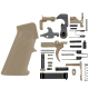 AR-15 Mil Spec Standard Lower Parts Kit w/ Standard Grip & Trigger Guard - Cerakote Magpul FDE