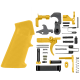 AR-15 Mil Spec Standard Lower Parts Kit w/ Standard Grip & Trigger Guard - Cerakote Gold