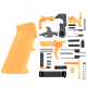 AR-15 Mil Spec Standard Lower Parts Kit w/ Standard Grip & Trigger Guard - Cerakote Tequila Sunrise Orange