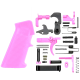 AR-15 Mil Spec Standard Lower Parts Kit w/ Standard Grip & Trigger Guard - Cerakote Sig Pink