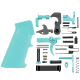 AR-15 Mil Spec Standard Lower Parts Kit w/ Standard Grip & Trigger Guard - Cerakote Robins Egg Blue