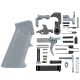 AR-15 Mil Spec Standard Lower Parts Kit w/ Standard Grip & Trigger Guard - Cerakote Sniper Gray