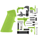 AR-15 Mil Spec Standard Lower Parts Kit w/ Standard Grip & Trigger Guard - Cerakote Zombie Green