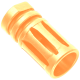 AR-15 .223/5.56 A2 Style 1/2X28 Flash Hider Muzzle Brake - Tequila Sunrise Orange