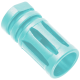 AR-15 .223/5.56 A2 Style 1/2X28 Flash Hider Muzzle Brake - Robins Egg Blue
