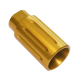 AR15 1/2X28 Aluminum Flash Can Muzzle Diverter- Gold 