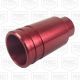 AR 9MM 1/2X36 Aluminum Flash Can Muzzle Diverter- Red