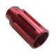 AR15 1/2X28 Aluminum Flash Can Muzzle Diverter- Red