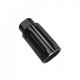 AR 9MM 1/2X36 Aluminum Flash Can Muzzle Diverter- Black