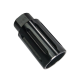 AR 9MM 1/2X36 Aluminum Flash Can Muzzle Diverter- Black