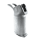 AR-15 US Flag Engraved MOE Style Grip - Tungsten Gray