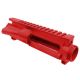 AR-15 Forged Stripped Upper Receiver - Cerakote Red