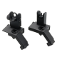 Tactical 45 Degree Flip Up Front & Rear Sight 
