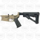 AR-15 Completed Billet Lower Receiver with Collapsible Mil Spec Stock- Magpul FDE