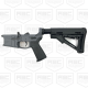 AR-15 Completed Billet Lower Receiver with Collapsible Mil Spec Stock- SNIPER GREY