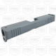 Custom G19 Stripped Slide w/ Serrations For Glock 19 Style Pistol - Cerakote Sniper Grey 