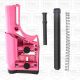 AR-15 Rifle Length LUTH-AR A2 Style MBA-1 Buttstock Assembly- PINK