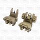 Low Profile Polymer Flip up Front & Rear Sight - TAN