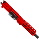AR15 .223/5.56 Pistol Upper Assembly 7.5' Barrel MLOK Handguard Complete w/ Charging Handle - Red