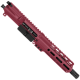 AR15 7.62X39 Pistol Upper Assembly MLOK Handguard Complete w/ Charging Handle - Cranberry Frost