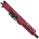 AR15 7.62X39 Pistol Upper Assembly MLOK Handguard Complete w/ Charging Handle - Cranberry Frost
