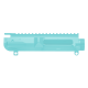 Aero Precision M5 (308) High Profile Stripped Upper Receiver - Robins Egg Blue
