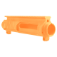 AR-15 Custom Stripped Billet Modular Upper Receiver - Tequila Sunrise Orange