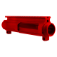 AR-15 Cerakote Red Stripped Billet Upper Receiver