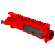 AR-15 Upper Receiver Assembly w/ Ejection Port Cover & Forward Assist Installed - Red