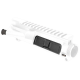 AR-15 Upper Receiver Assembly w/ Ejection Port Cover & Forward Assist Installed - Storm Trooper White